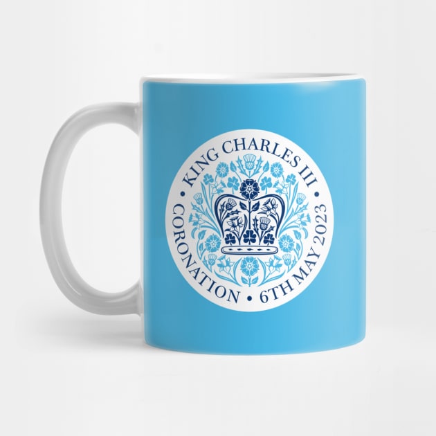 King Charles III Official Coronation Emblem Blue by NattyDesigns